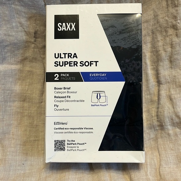 Saxx Ultra Super Soft (2 Pack) Comfort Blend Boxer Brief Brief (Med) - Picture 2 of 7